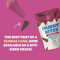 Muddy Bites - Double Fudge Waffle Cone Snacks