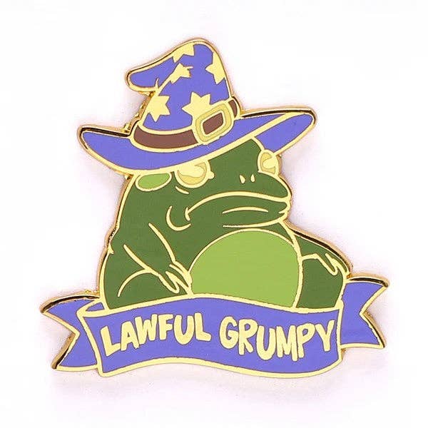 Enamel Pin - Lawful Grumpy Toad