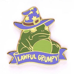 Enamel Pin - Lawful Grumpy Toad