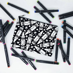 Color Your Own - Pencil Case (Mushroom 2)