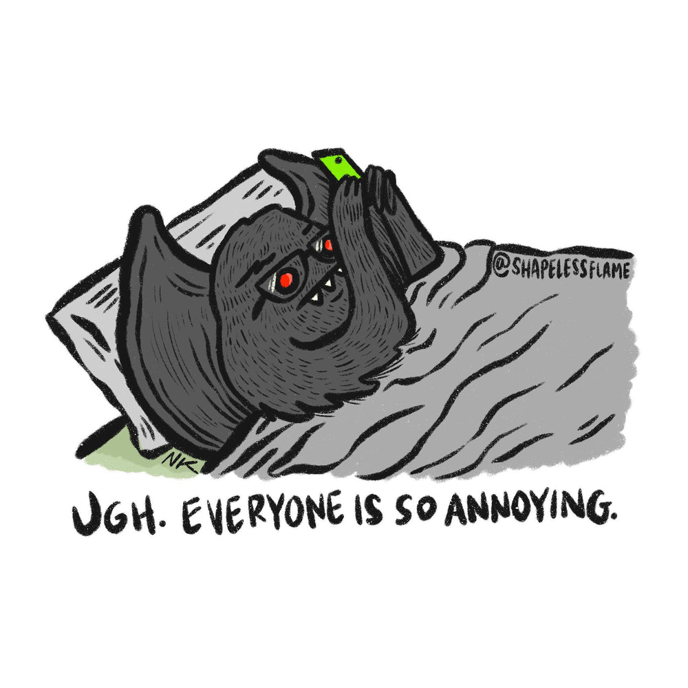 Vinyl Sticker - Everyone Is So Annoying Mothman