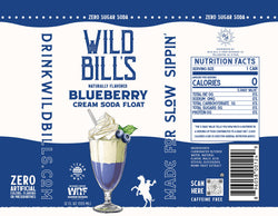 Zero Sugar Craft Soda - Blueberry Cream Soda Float