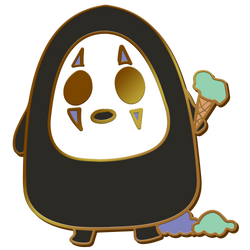 Studio Ghibli No Face Ice Cream Enamel Pin