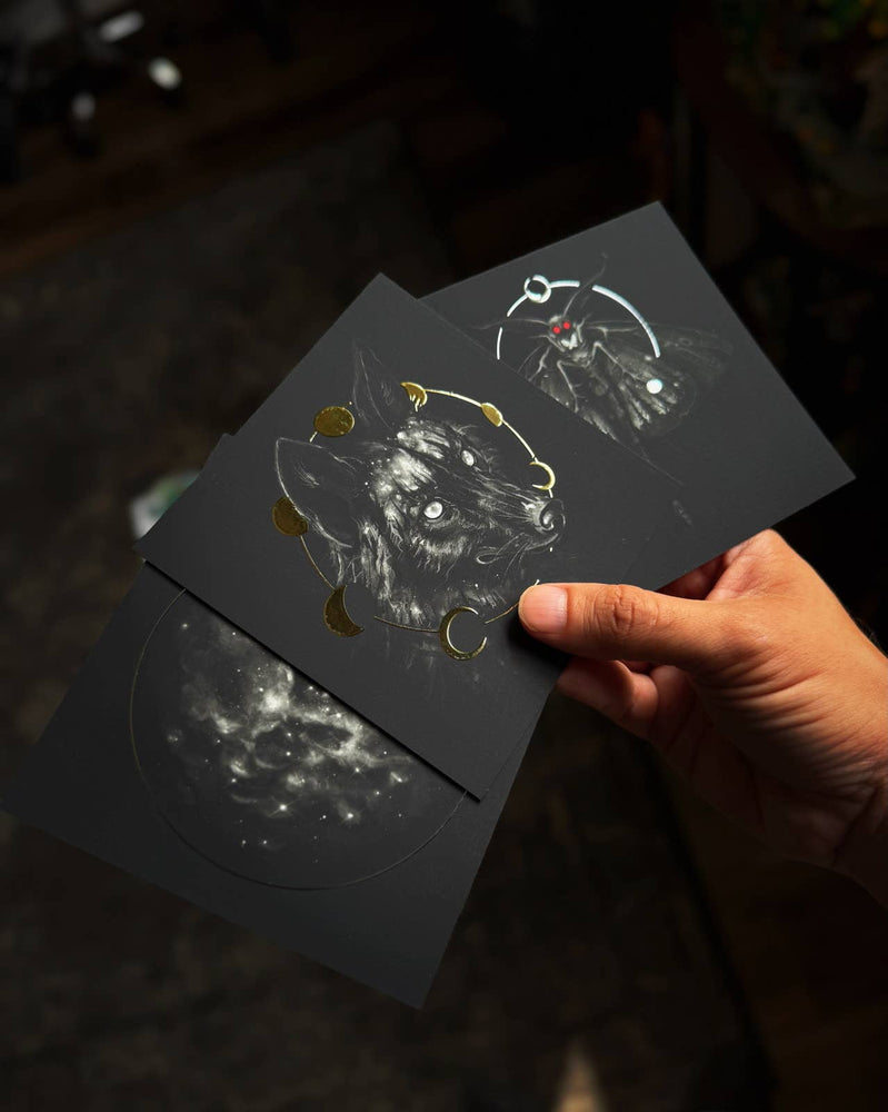 Square Art Prints - Mothman (Foil)