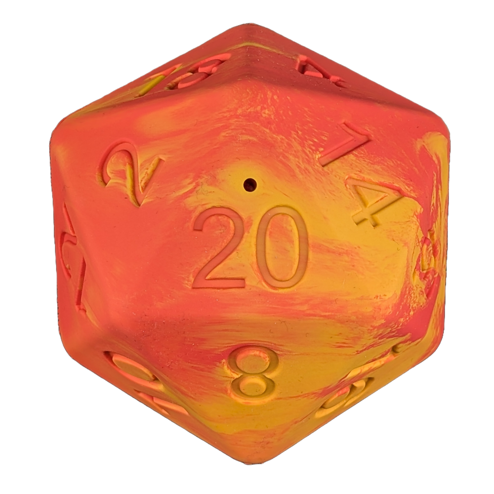 Barbarian Strength Dog D20 - Red