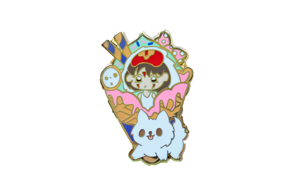 Studio Ghibli Princess Monoke Ice Cream Enamel Pin