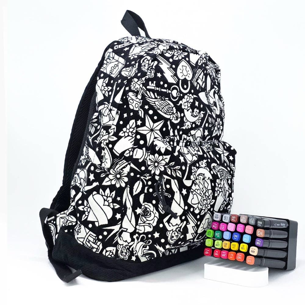 Color Your Own - Backpack (Retro Tech)