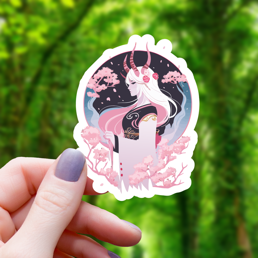 Vinyl Sticker - Sakura Demon