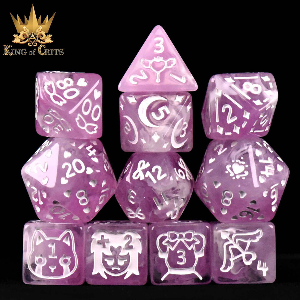 King of Crits Dice Set - Magical Girls (11-Piece)