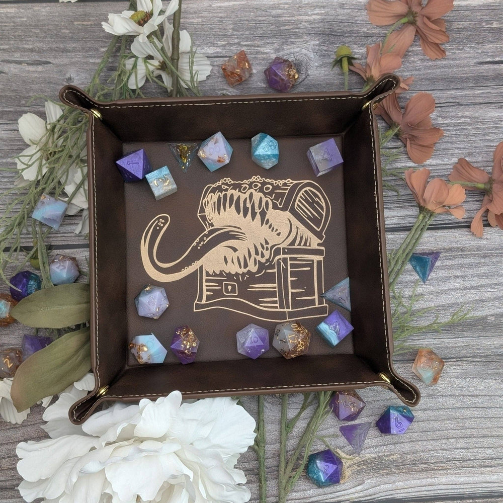 Vegan Leather Dice Tray - Mimic