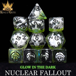 King of Crits Dice Set - Nuclear Fallout (11-Piece)
