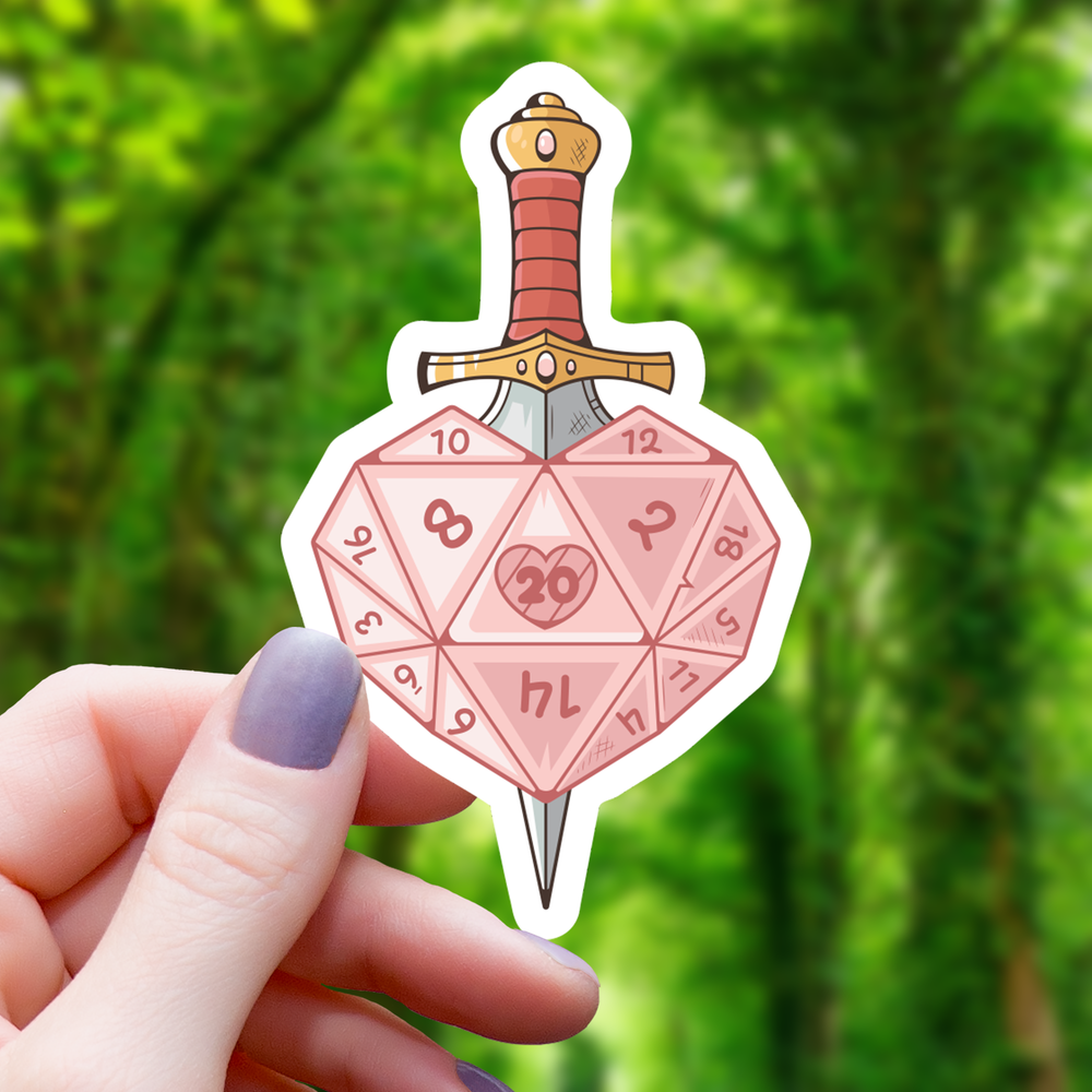Vinyl Sticker - RPG Heart Sword