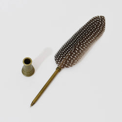 Quill Ballpoint Pen & Stand Set - Time Concept Blue