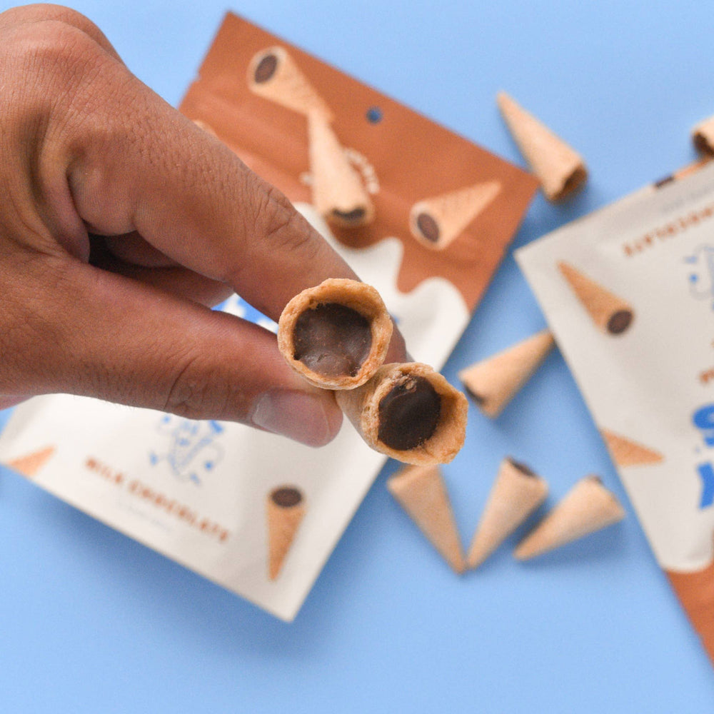 Muddy Bites - Milk Chocolate Waffle Cone Snacks