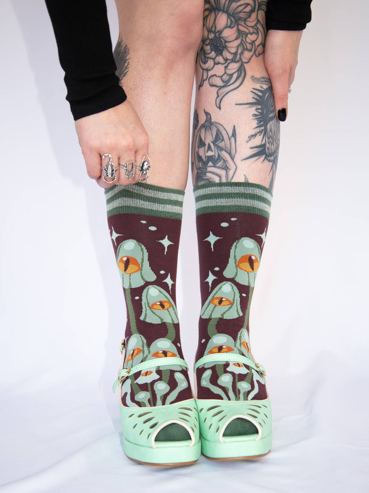 Crew Socks - Mystic Mushrooms