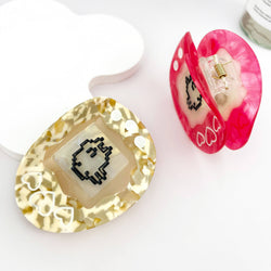 Hair Clip - Beige Game Egg