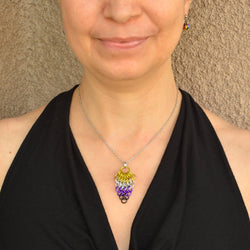 Pridemaille Cluster Pendant - Nonbinary