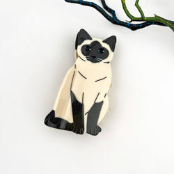 Hair Clip - Creative Black/White Cat