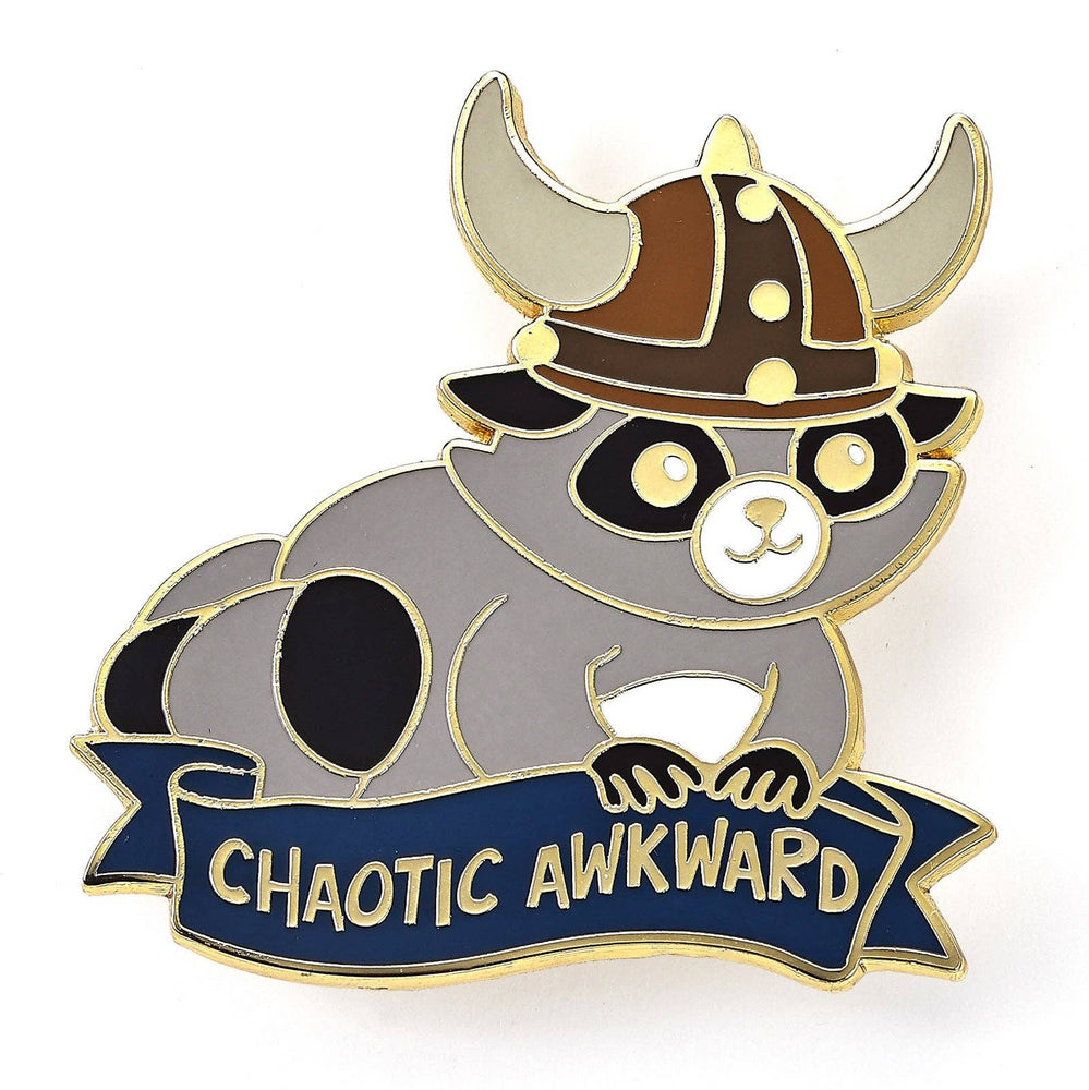 Enamel Pin - Chaotic Awkward Raccoon