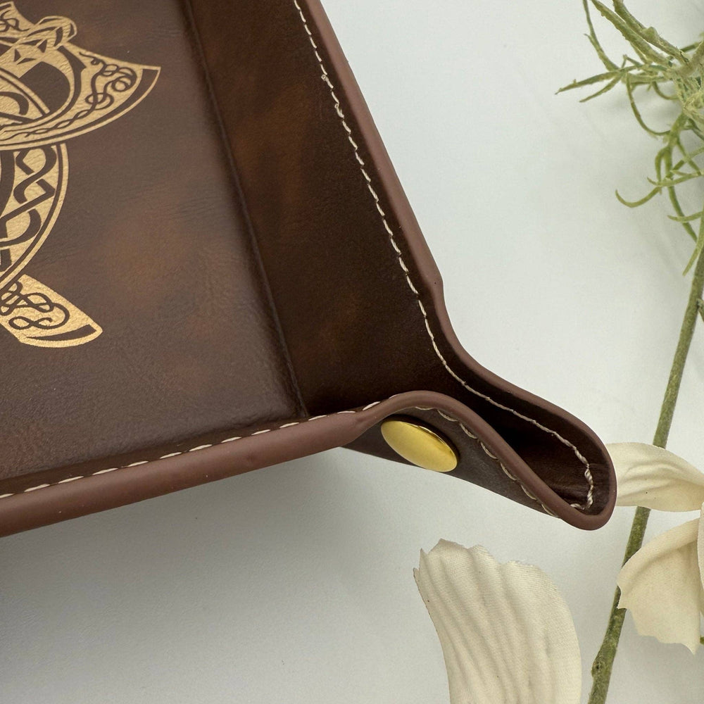 Vegan Leather Dice Tray - Gilded Valor