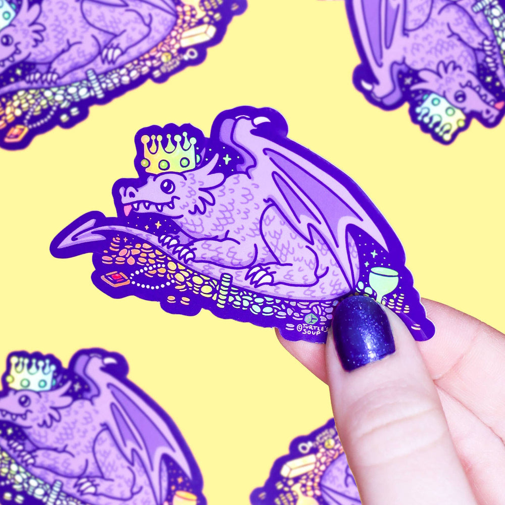 Vinyl Sticker - Dragon Treasure Hoard (Holographic)