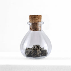 Mini Metal RPG Dice Set  - Unseelie Bottle (Ancient Bronze)