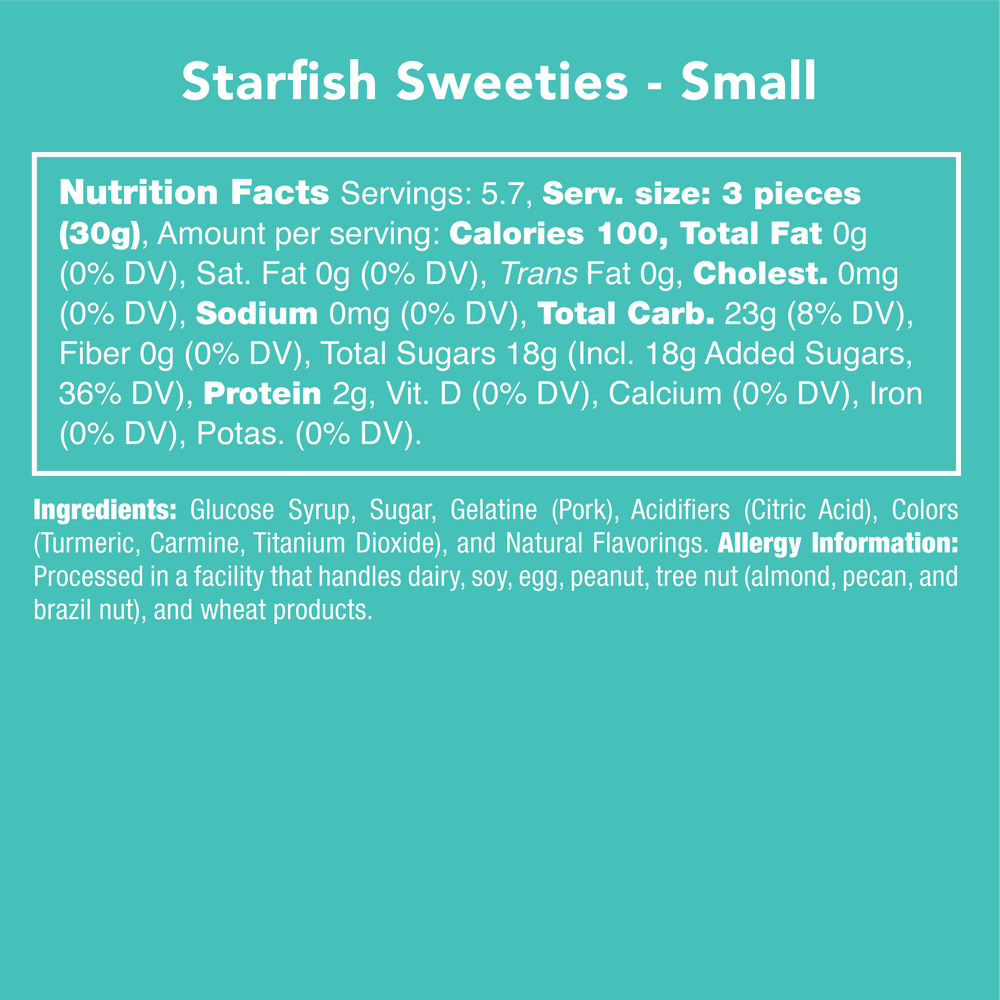 Gourmet Candy - Starfish Gummy Sweeties