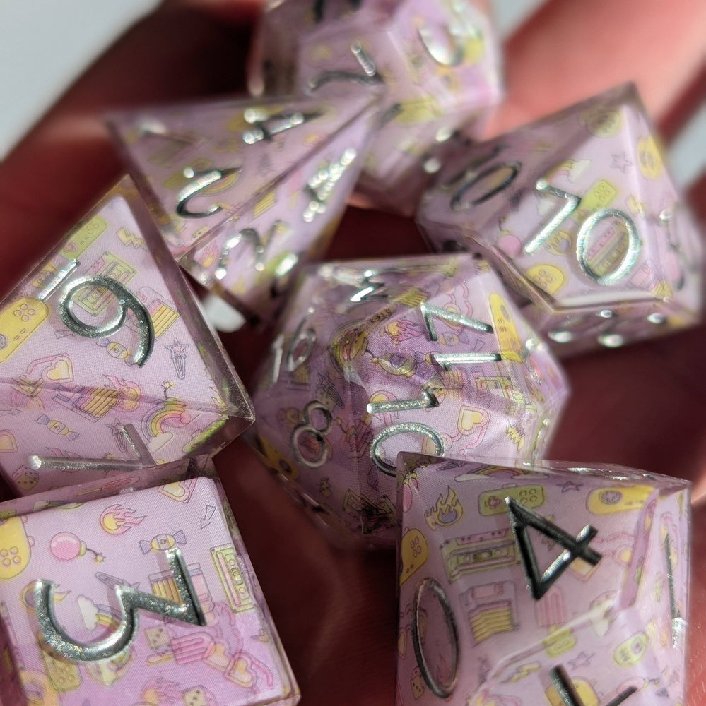 Ebonwood Dice Set - Memory Pop