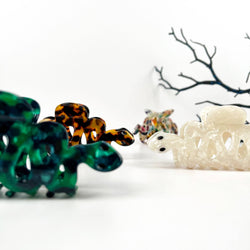 Hair Clip - Green Snake