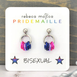 Pridemaille Tiny Hoop Earring - Bisexual