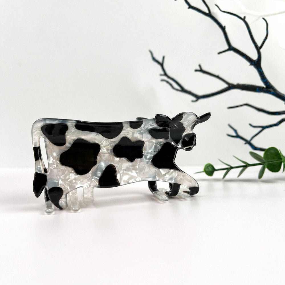 Hair Clip - Cow