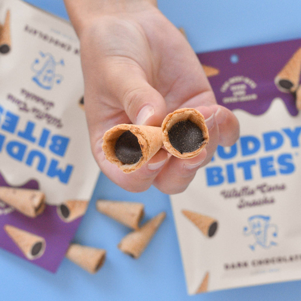 Muddy Bites - Dark Chocolate Waffle Cone Snacks