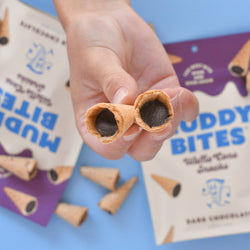 Muddy Bites - Dark Chocolate Waffle Cone Snacks