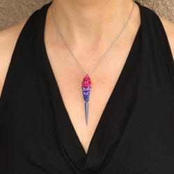Pridemaille Spike Pendant  - Bisexual