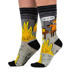 Crew Socks - This is Fine (Noir Edition)