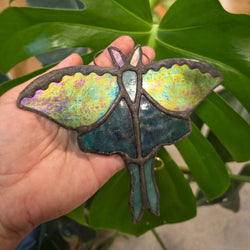 Stained Glass Suncatcher - Luna Moth