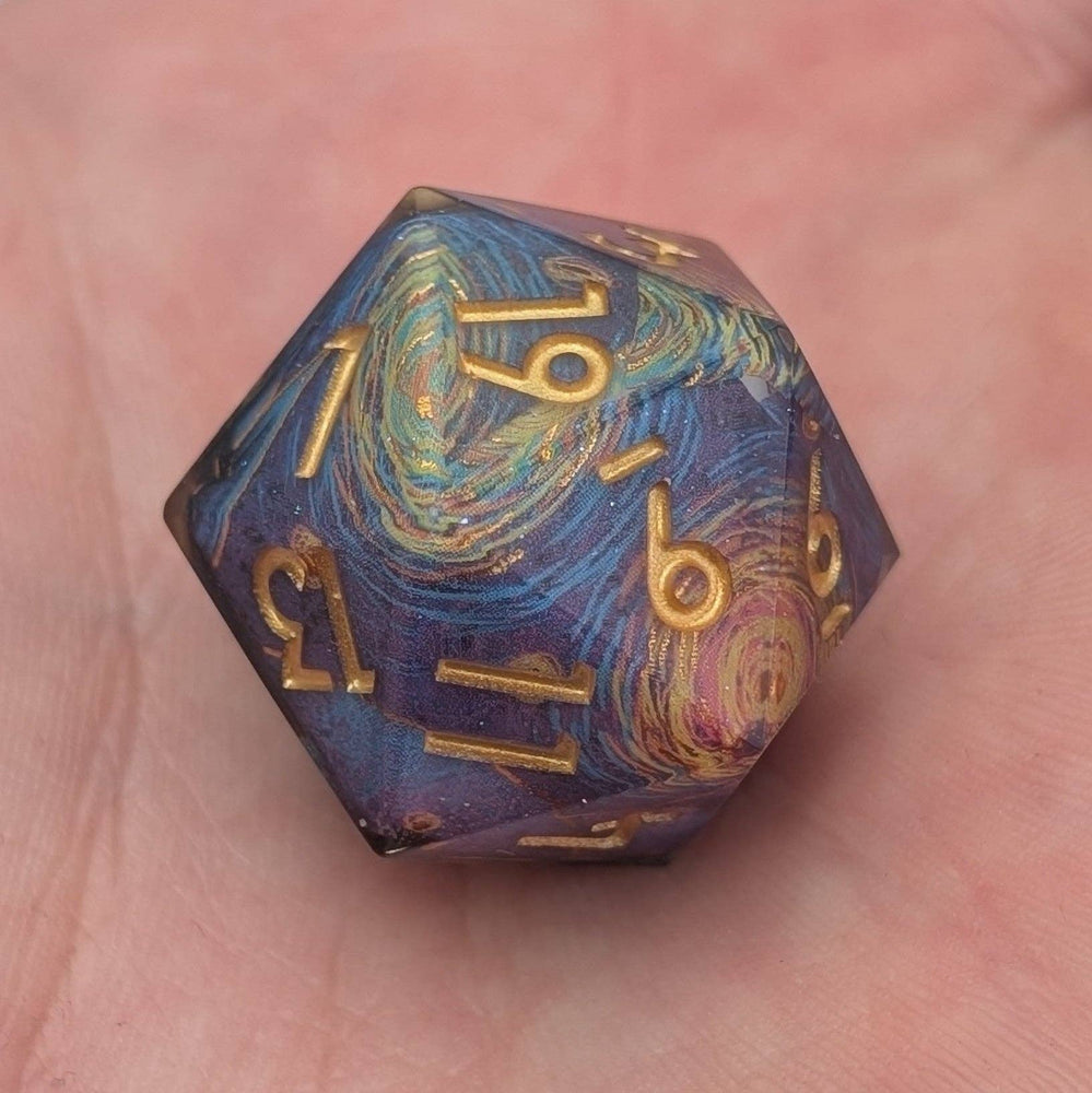 Ebonwood Dice Set - Starry Core
