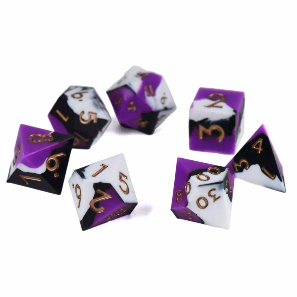 Silicone Dice Set - Night Orchid