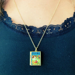 Book Locket - Alice In Wonderland
