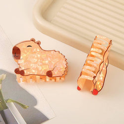 Hair Clip - Cartoon Capybara