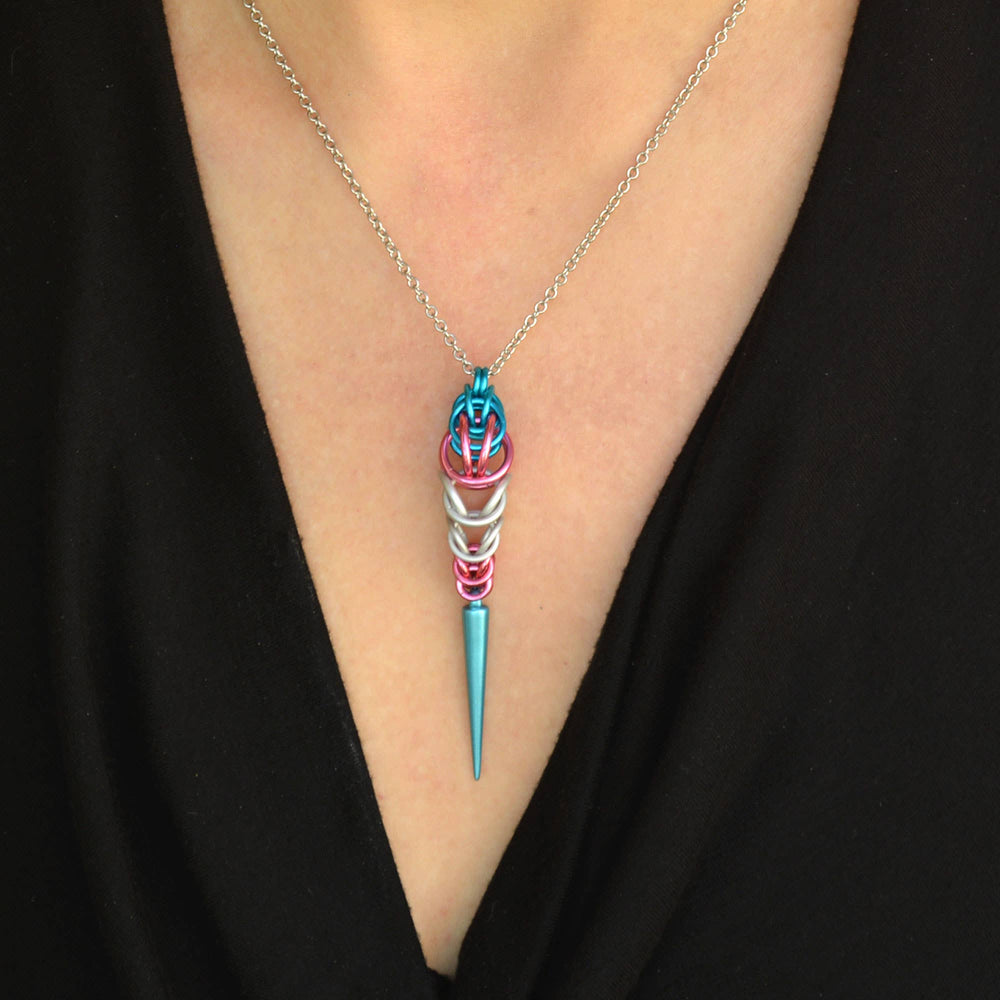 Pridemaille Spike Pendant - Transgender