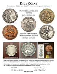 Dice Coin - D20 Gold Dragon