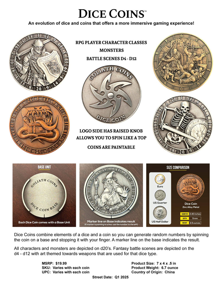 Dice Coin - D20 Skeleton