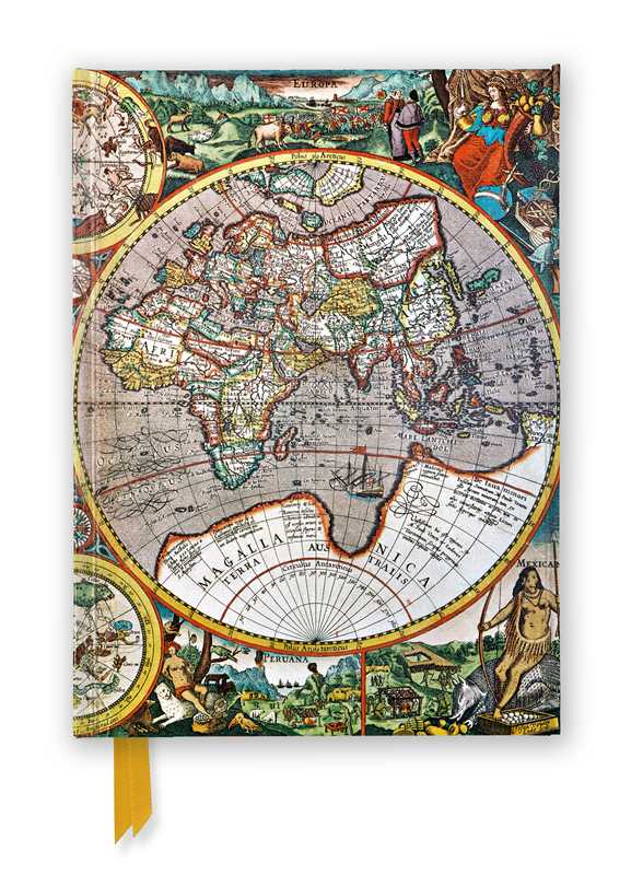 Foiled Journal - Antique Map (Pieter van den Keere)