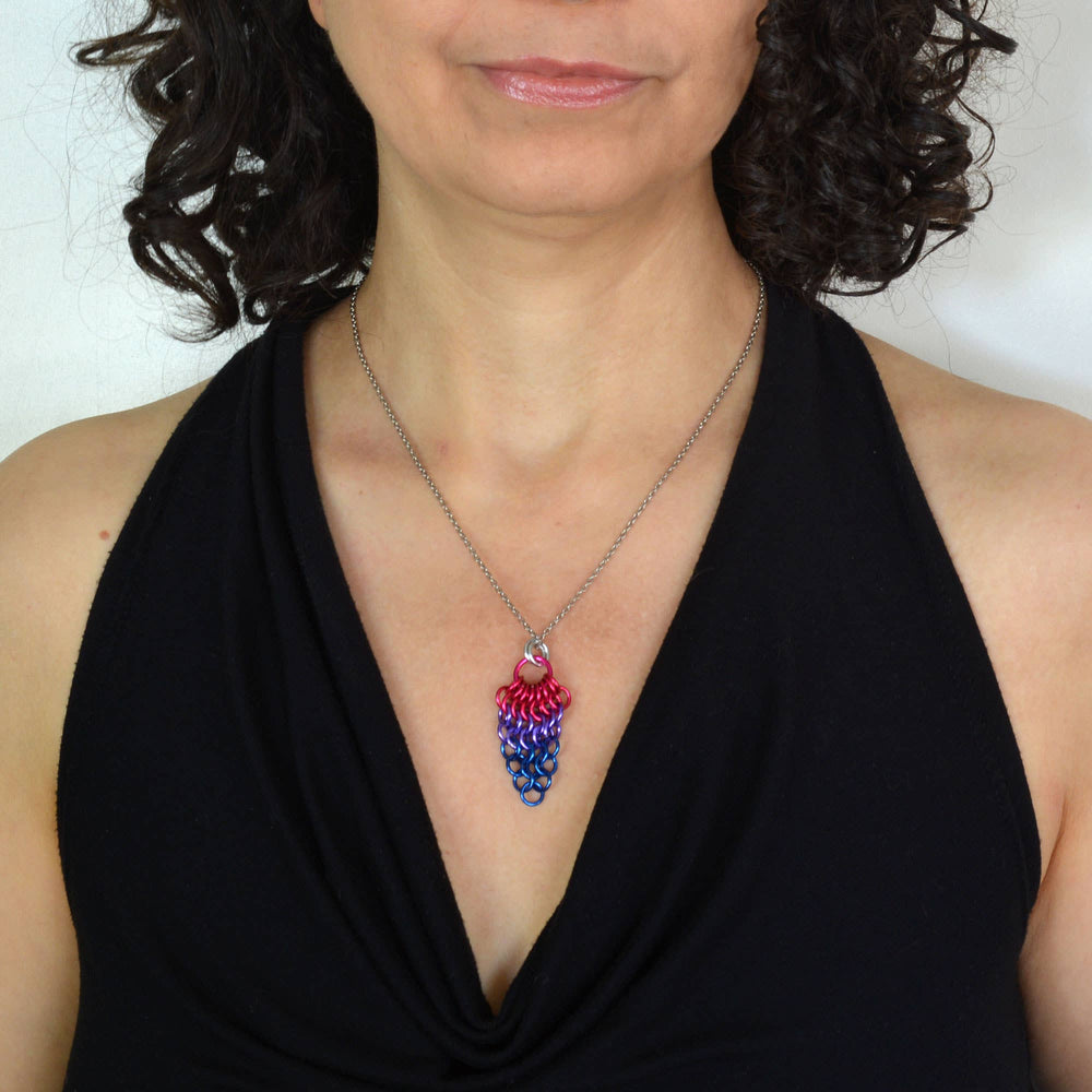 Pridemaille Cluster Pendant - Bisexual