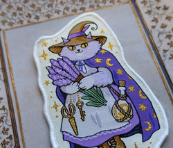 Cat Witch - Embroidered Patch
