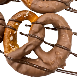 Hand-Dipped Chocolate Pretzels - Milk