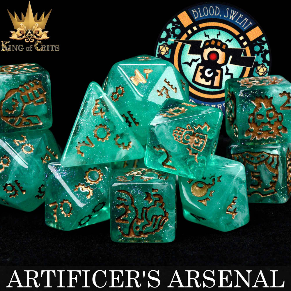 King of Crits Dice Set - Artificer's Arsenal (11-Piece)