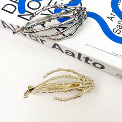 Hair Clip - Silver Hand