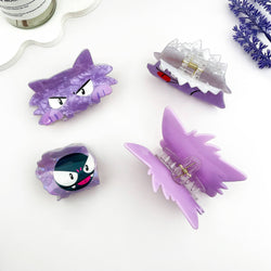 Hair Clip - Purple Monster A